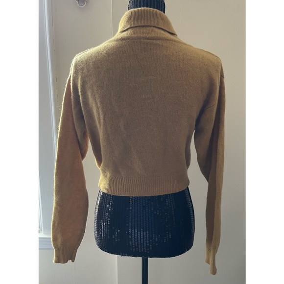 Vintage Lady Cina Mustard Cropped Sweater - Picture 4 of 14